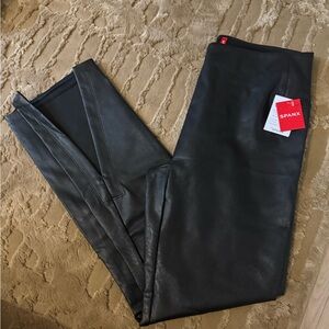 Spanx Black Faux Leather Leggings- NWT
